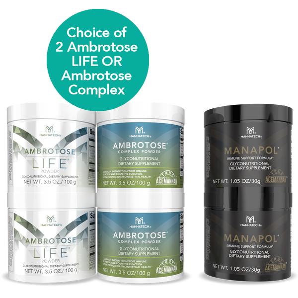2x Ambrotose® y 2x Manapol®
